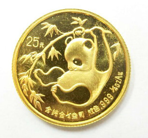 最終値下げ パンダ　金貨　純金　1g 2016年中国硬貨